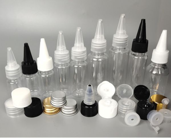 The latest 5-30ml transparent plastic drinkware with a tip, suitable for filling with disinfectant, beverages, or cosmetic liquids in a spray bottle or water bag