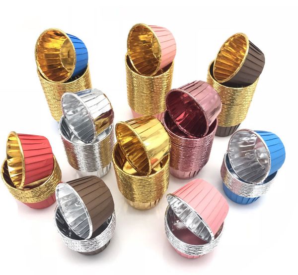 The latest double-sided gold-rimmed coated paper cups, heat-resistant cups, cake baking molds, and muffin liners