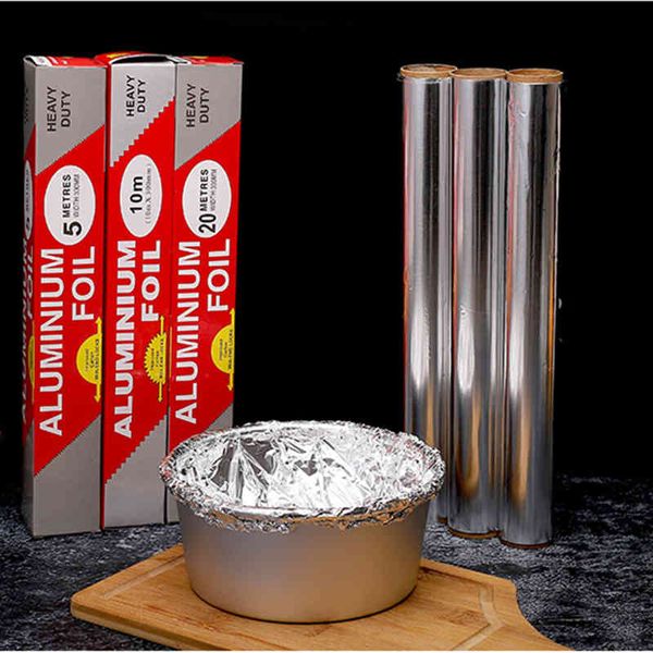 Tin Foil Rolls for BBQ, Baking, and Cooking - 32 Sq Ft (30x1000cm/12x394in), 15 Micron Thick, Ideal for Grilling, Roasting, and Freezing