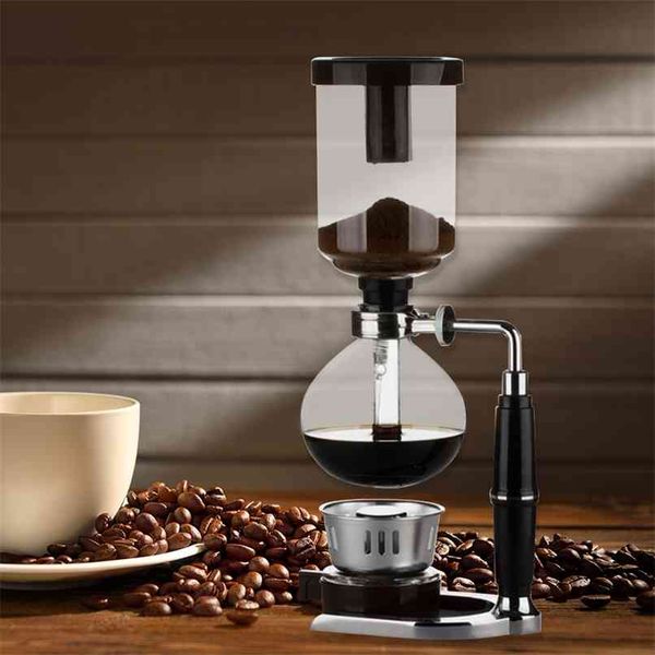Vacuum siphon coffee maker with heat-resistant glass for manual brewing in your kitchen