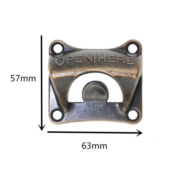 Vintage wall-mounted bottle opener for wine and beer, a stylish bar accessory and home decor piece for kitchens and parties