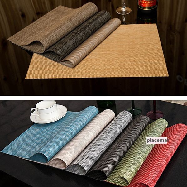 Waterproof polyester placemats for table decoration, ideal for home kitchens and restaurant dining settings