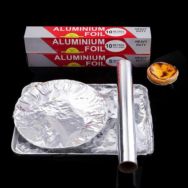Wholesale BBQ cooking foil for grilling, baking, and food packing in silver aluminum sheets