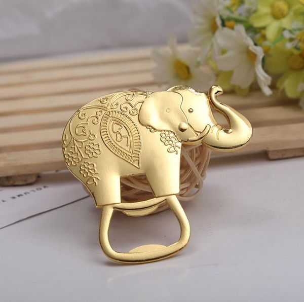 Wholesale golden elephant wine opener FY3763 for wedding favors and gifts