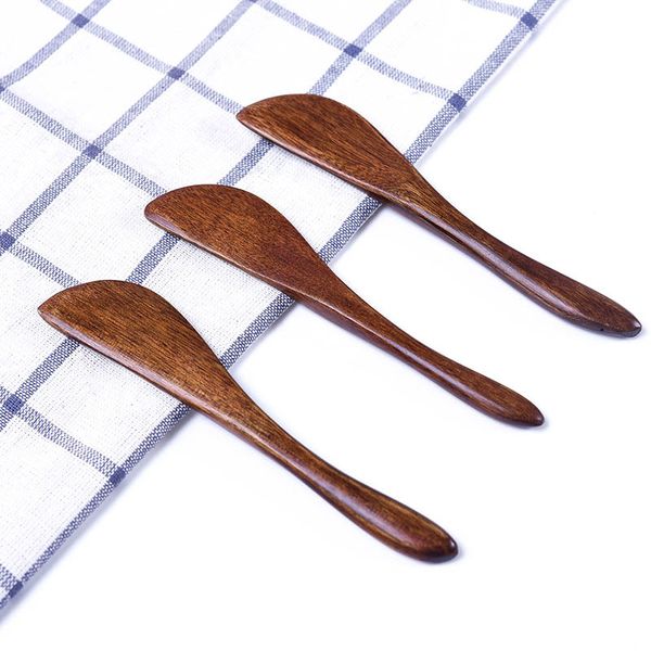 wooden butter knife for spreading cheese and jam on cakes