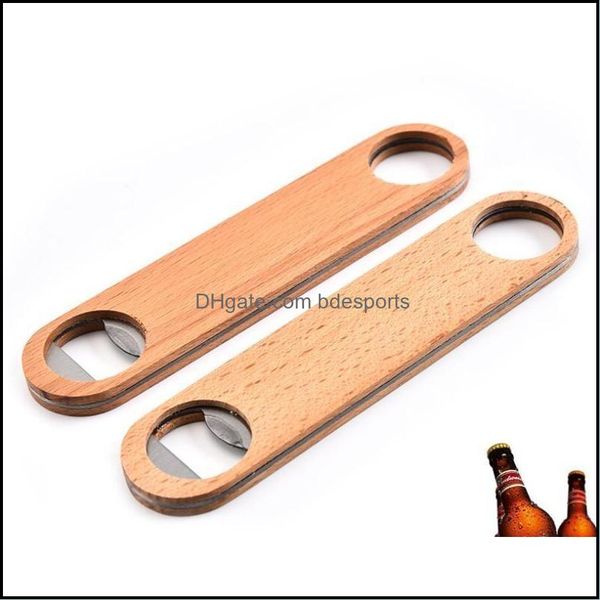 Wooden handle bottle openers, bar blade beer openers model ZZA3314, available for drop shipping in 2021, perfect for kitchen, dining, and home garden use