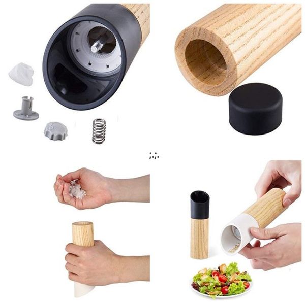 Wooden manual salt and pepper grinders for your kitchen